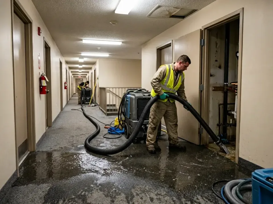 multi-unit-apartment-hallway-f-005 — frequently asked questions, Emergency Burst Pipe Water Extraction & Removal in Ponchato…